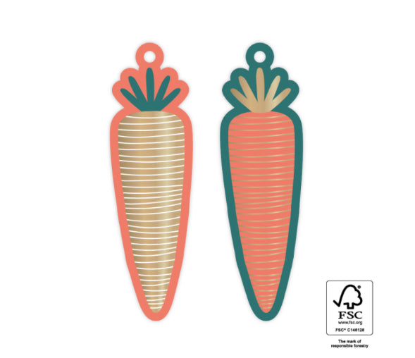 Cadeaulabels | Wortel | 2x