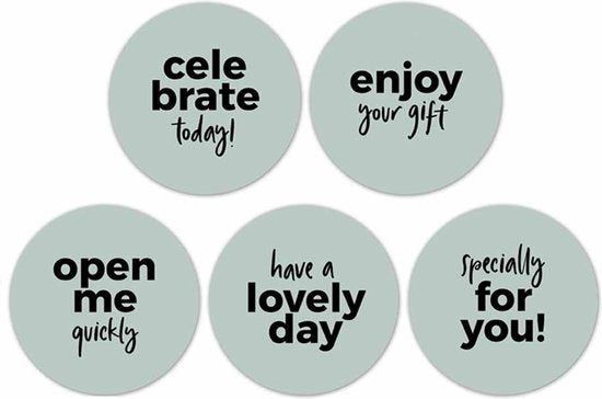 Cadeaustickers | Celebrate Blue