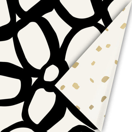 Inpakpapier | Fabulous Flowers Black