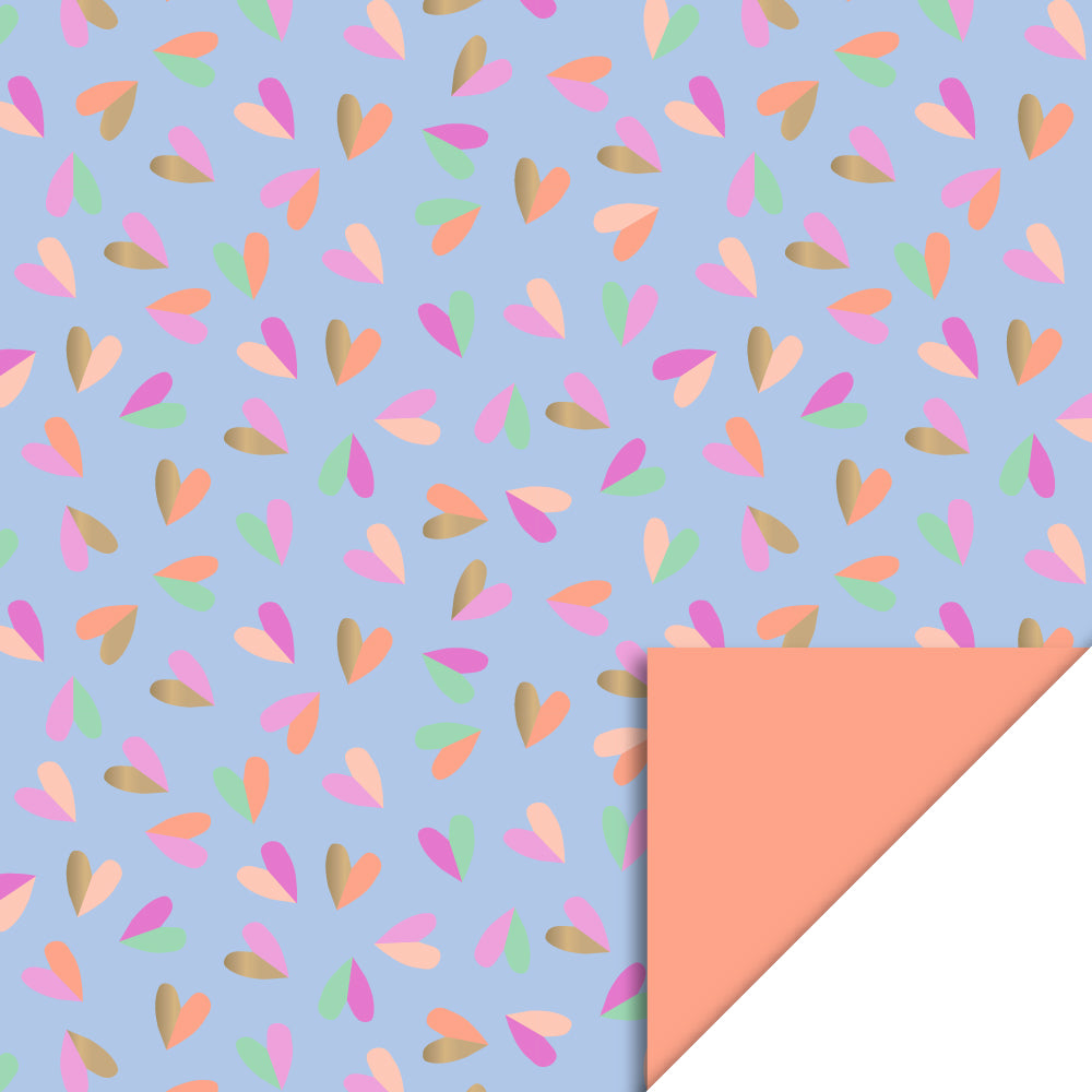 Inpakpapier | Blue Hearts