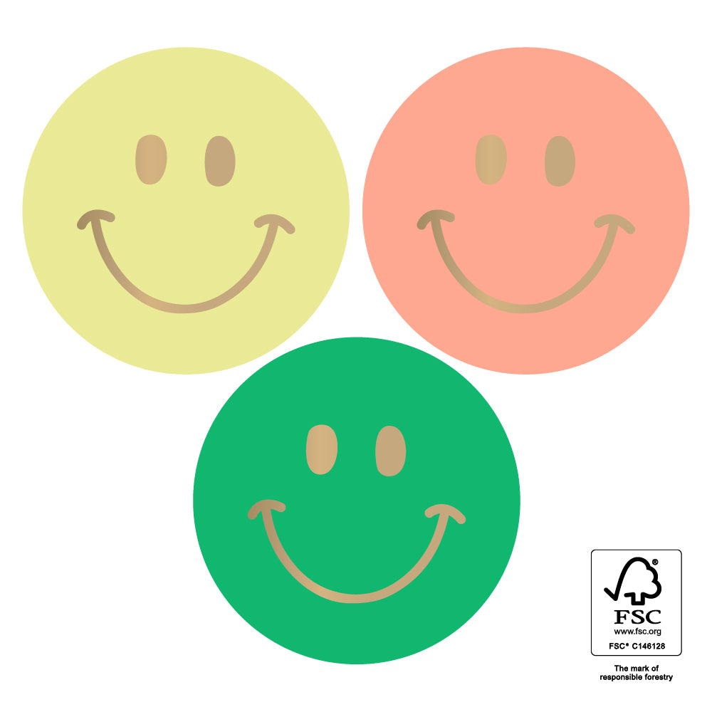 Cadeaustickers | Bright Smiley | 10x
