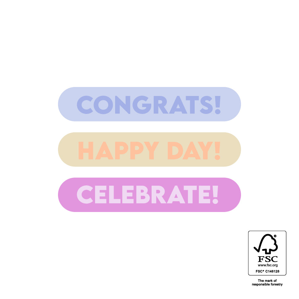 Cadeaustickers | Congrats | 10x