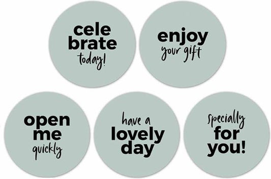 Cadeaustickers | Celebrate Blue