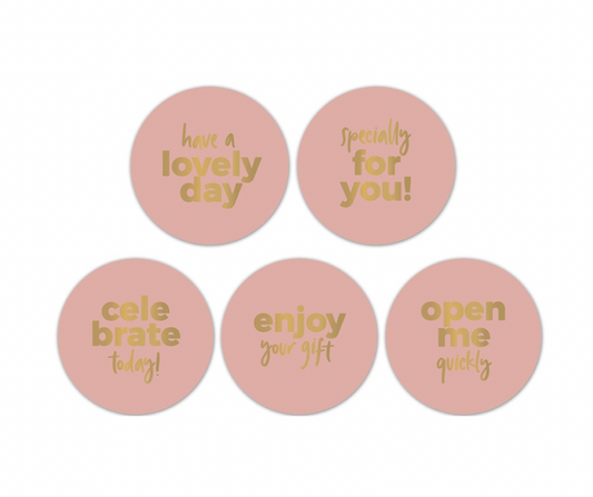 Cadeaustickers | Celebrate Pink | 10x