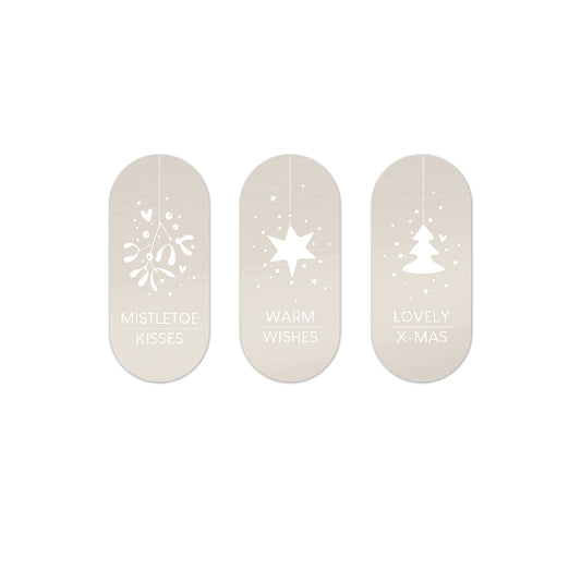 Cadeaustickers | Mistletoe | 10x