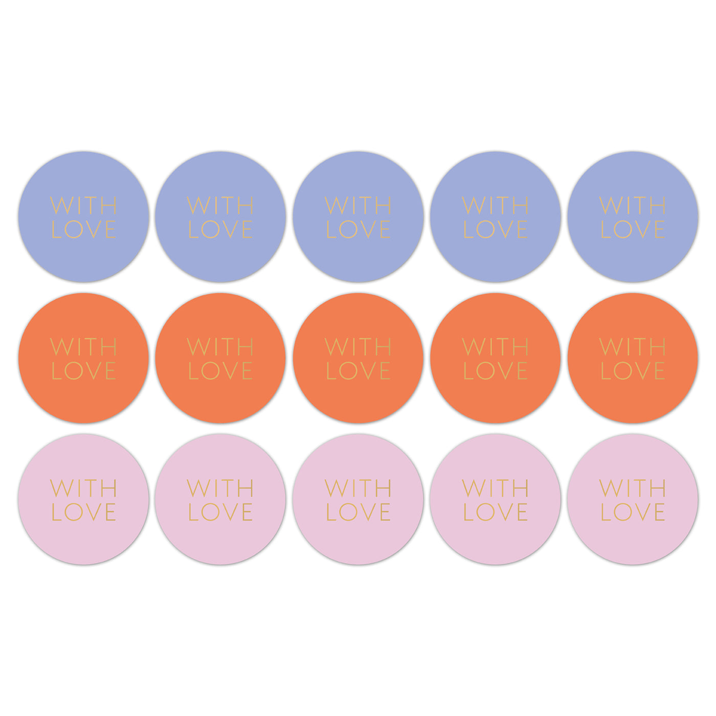 Cadeaustickers | With Love | 10x