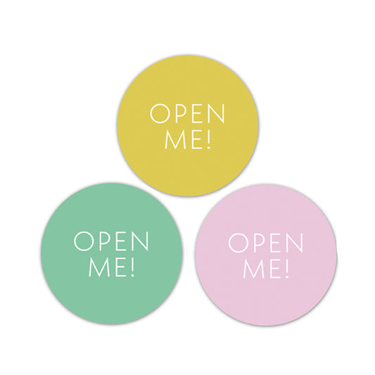 Cadeaustickers | Open me | 10x