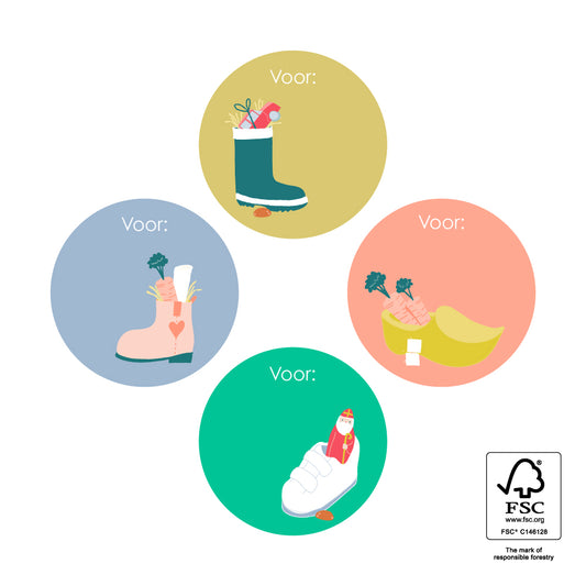 Cadeaustickers | Schoencadeau | 10x