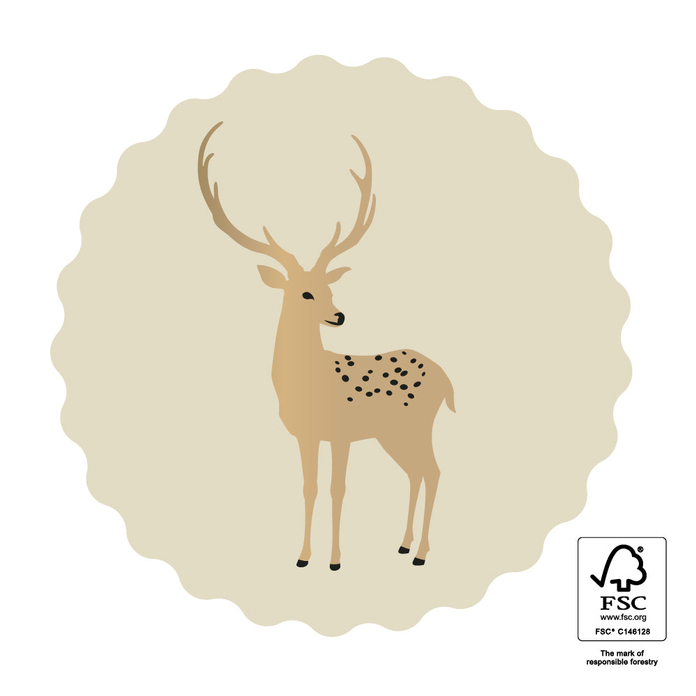 Cadeaustickers | Rendier | 10x