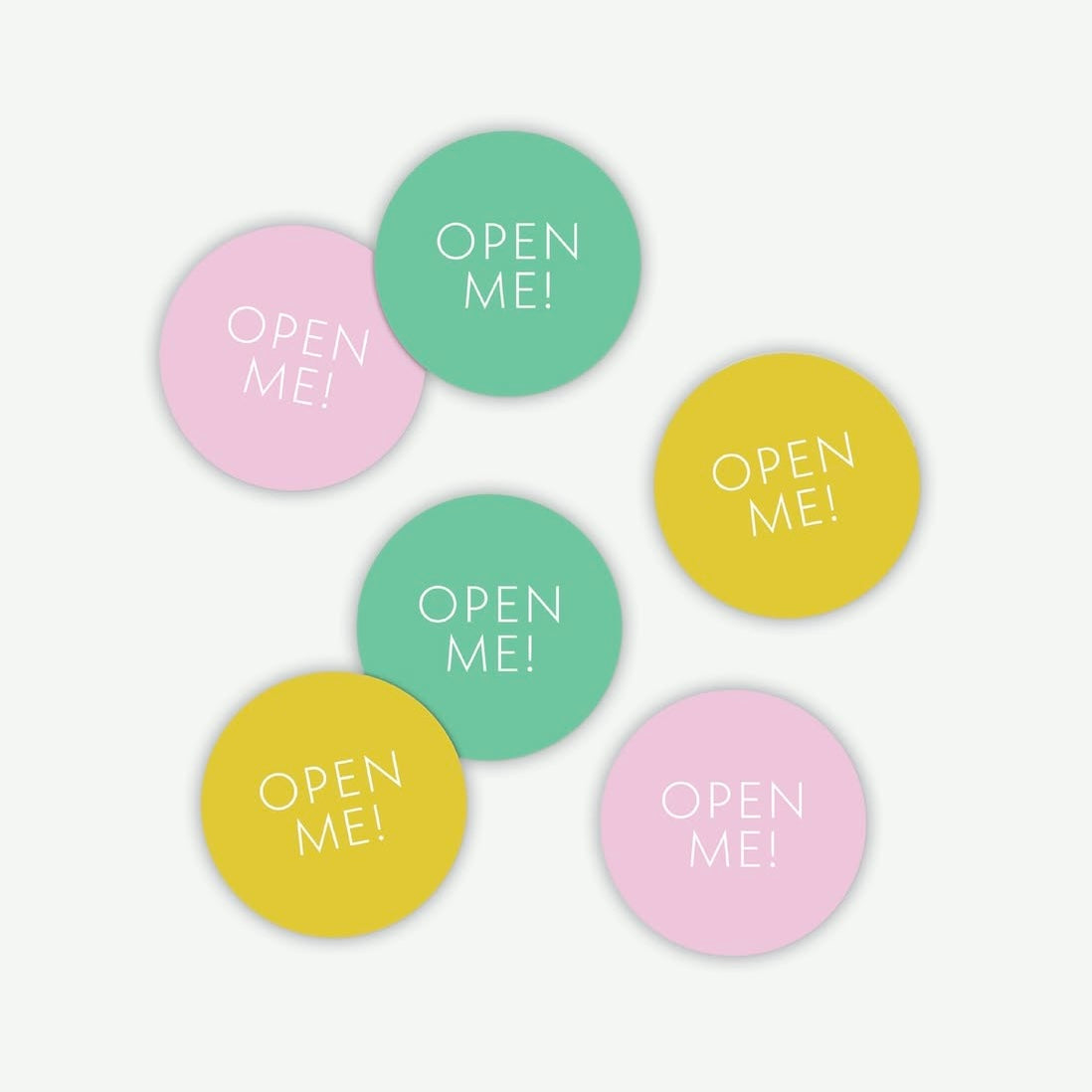 Cadeaustickers | Open me | 10x