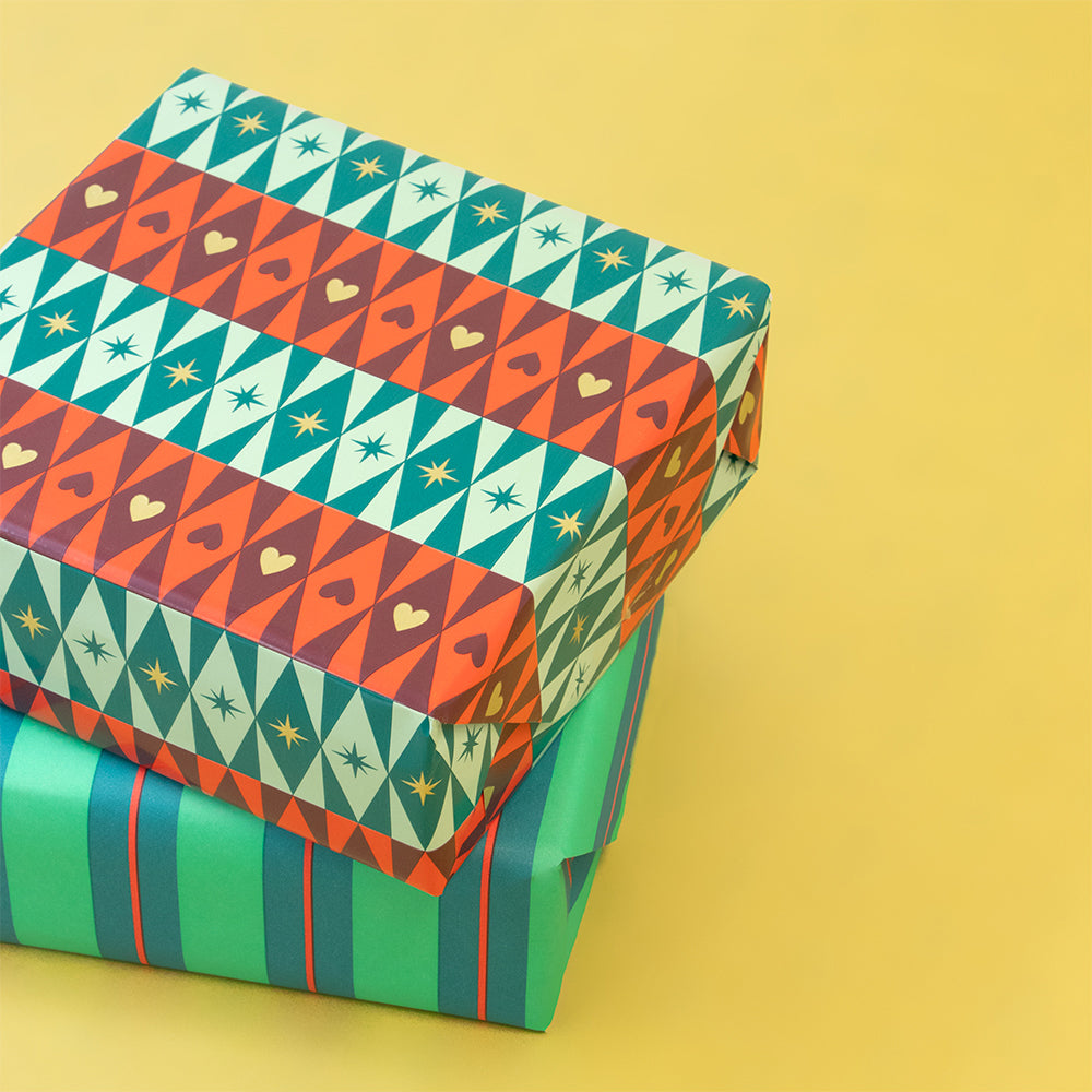 Inpakpapier | Green Stripes