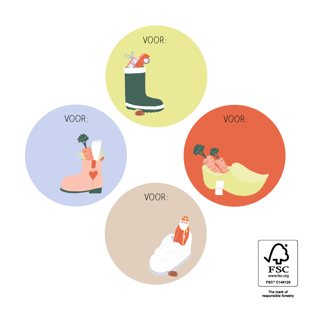 Cadeaustickers | Schoencadeau | 10x