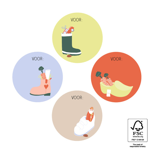 Cadeaustickers | Schoencadeau | 10x