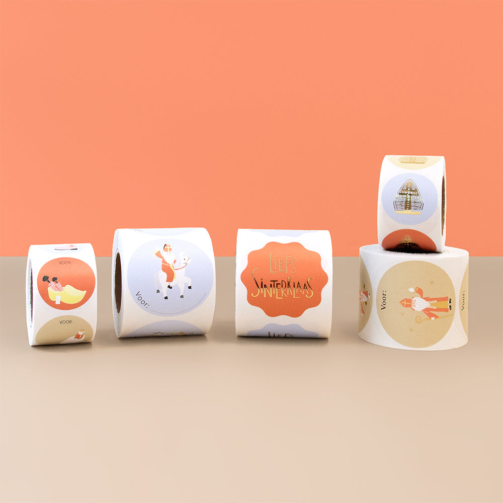 Cadeaustickers | Liefs Sinterklaas | 10x