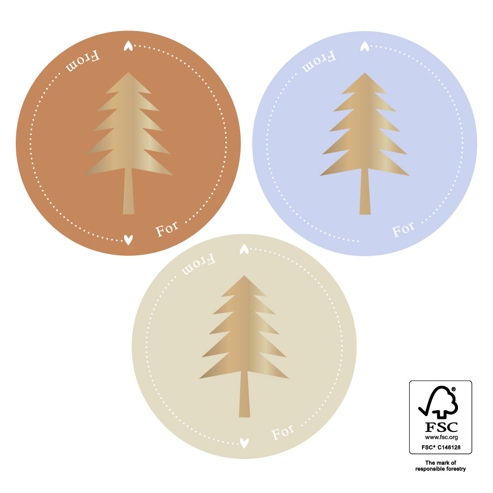 Cadeaustickers |Kerst Naamstickers | 10x