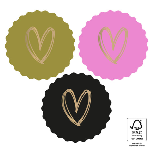 Cadeaustickers | Big Hearts | 10x