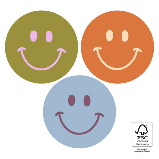 Cadeaustickers | Smiley Autumn | 10x