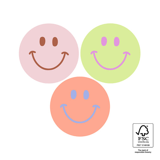 Cadeaustickers | Mini smiley sweet | 10x