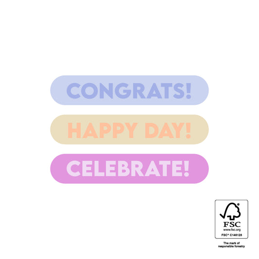 Cadeaustickers | Congrats | 10x