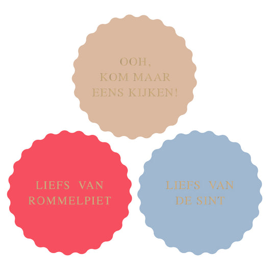 Cadeaustickers | Liefs van de Sint | 10x